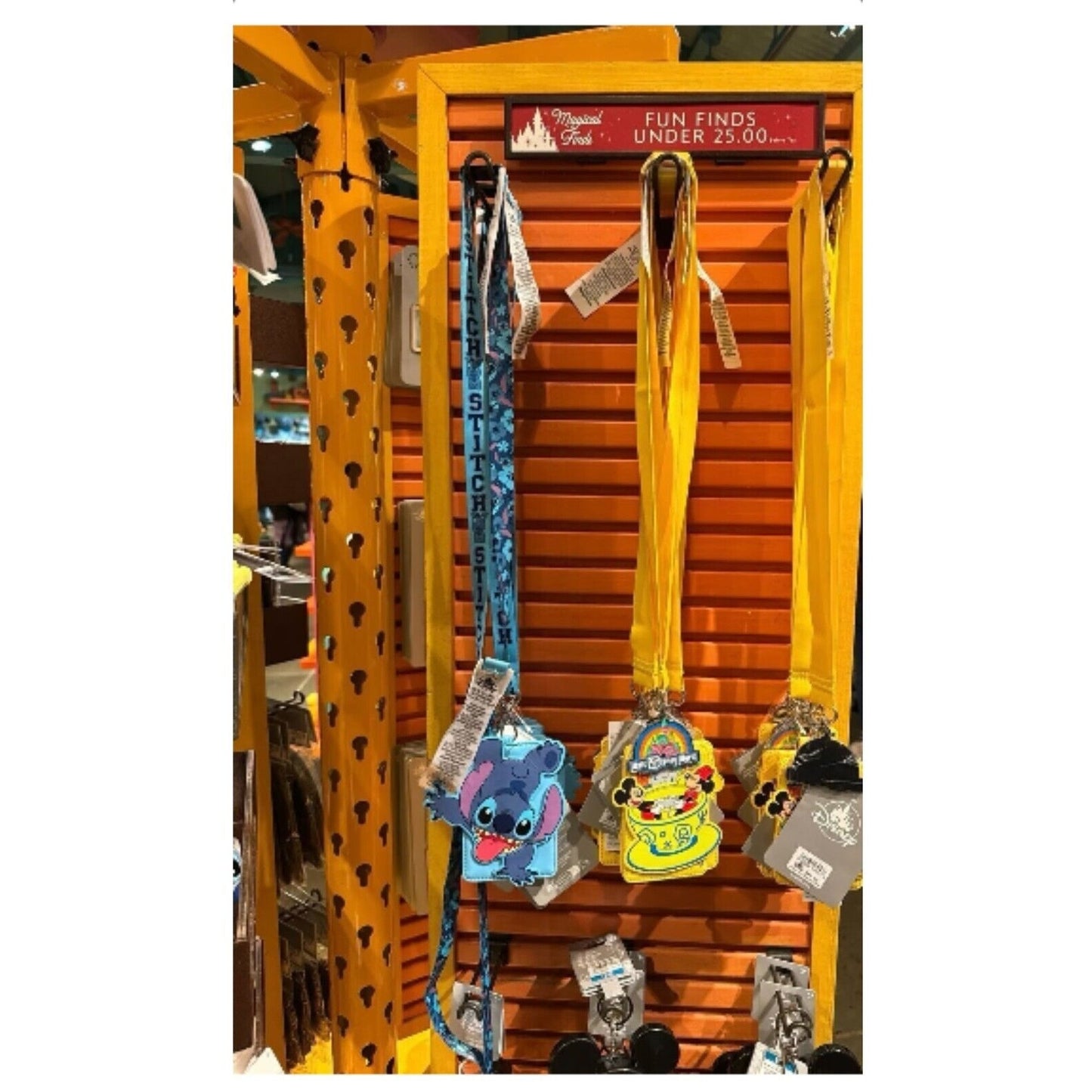 Disney Parks Mickey/Minnie Teacup Lanyard and ID Holder