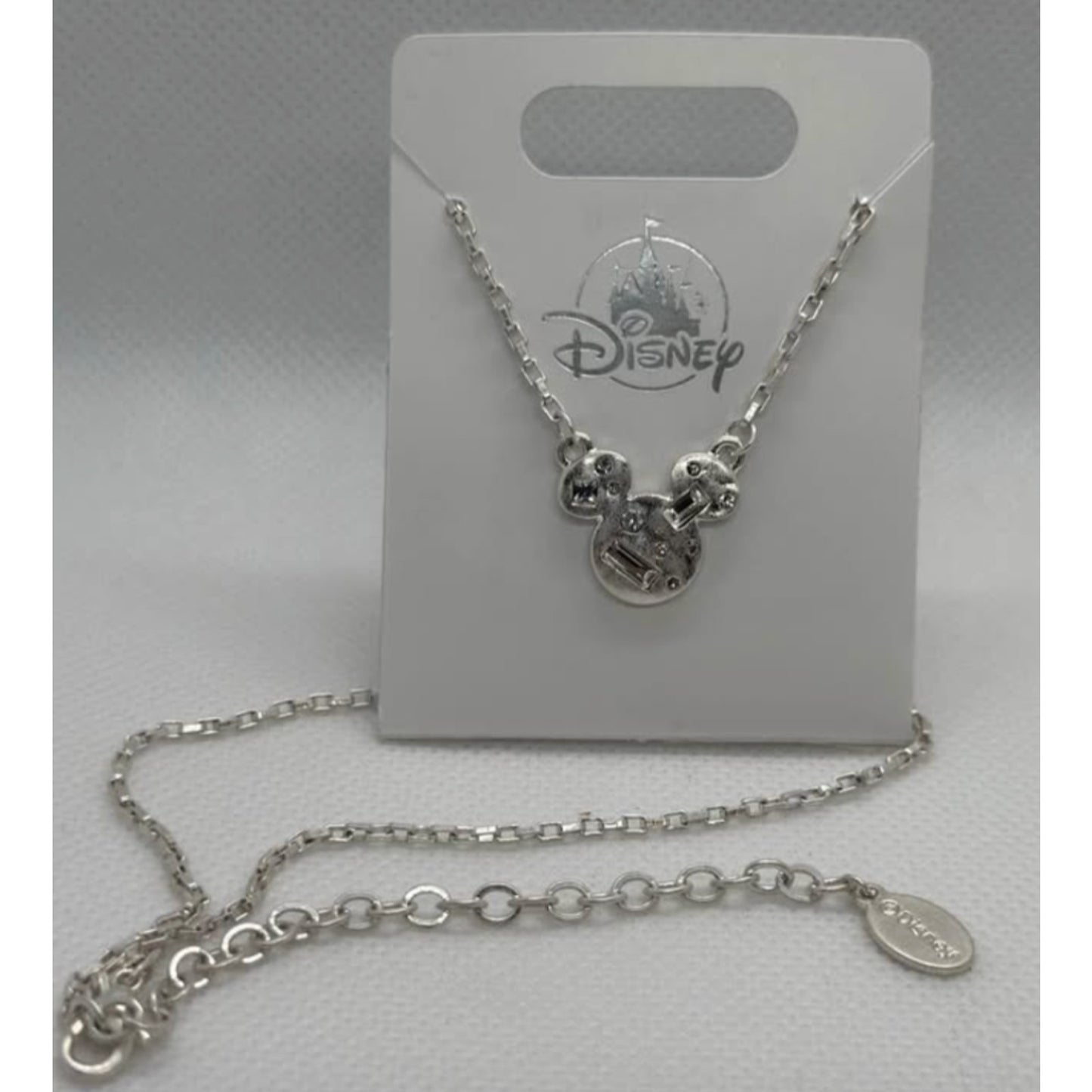 Disney Parks Mickey Confetti Necklace - Silver and Cubic Zirconia