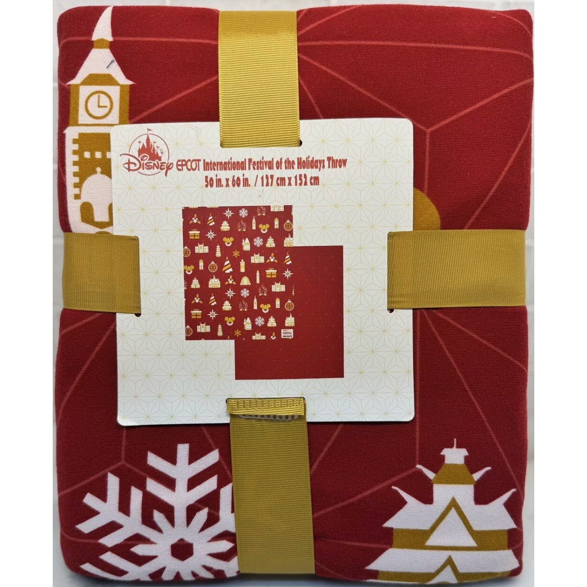 NWT 2024 Disney Parks Epcot Festival Of The Holidays Throw
