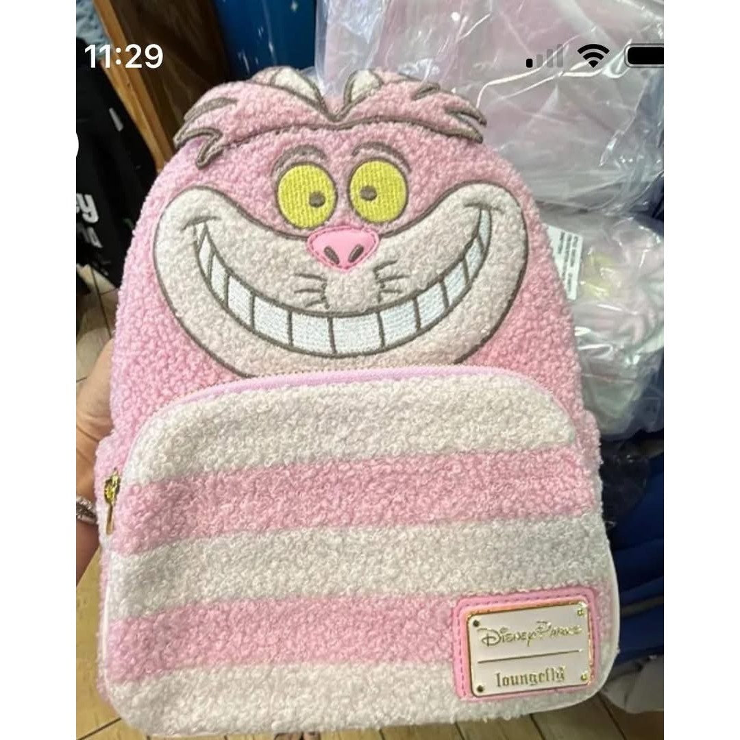 Disney Parks Hard Tag Loungefly Pastel Cheshire Cat Backpack