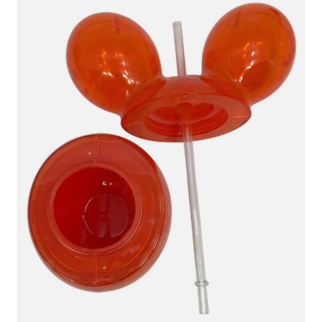 NWT Disney Parks Mickey Wares Red Balloon Sipper Cup with Straw