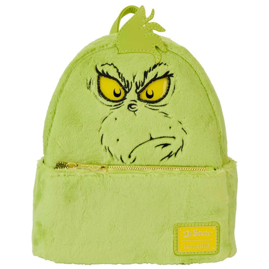 Loungefly HardTag Dr Seuss Plush Grinch Light Up Mini Backpack