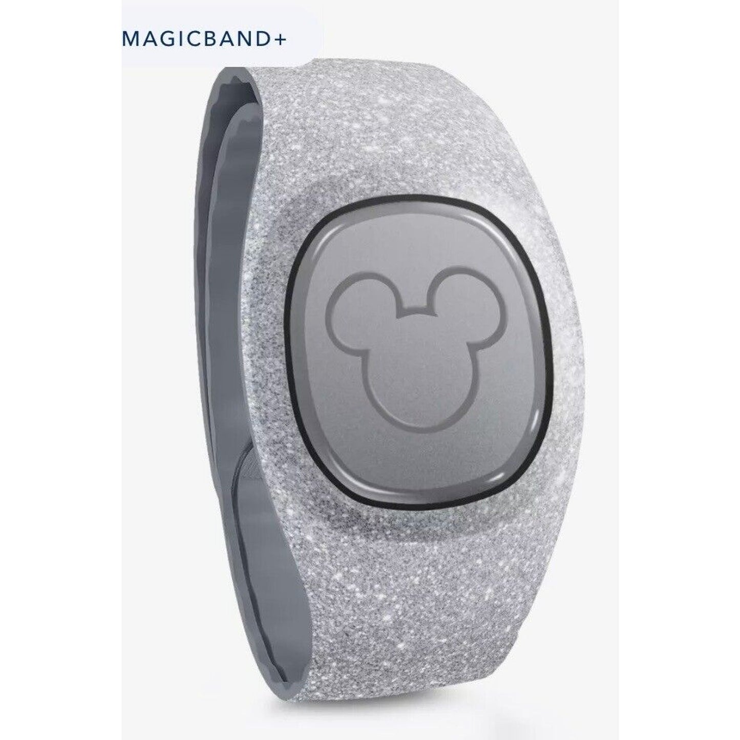 Disney Parks Sparkle Glitter Silver Magic Band Plus