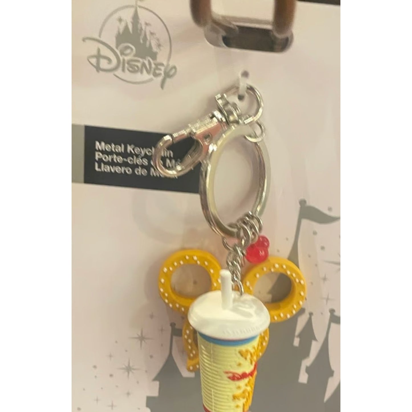 Disney Parks 2023 Pretzel and Soda Snack Keychain