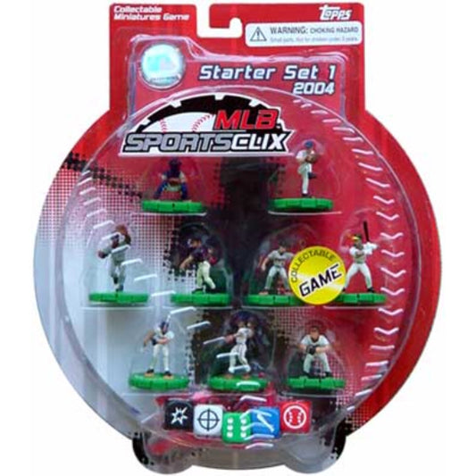 Topps 2004 MLB SportsClix Collectable Miniatures Game Starter Set 1