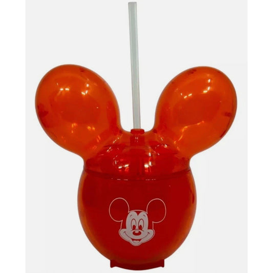 NWT Disney Parks Mickey Wares Red Balloon Sipper Cup with Straw
