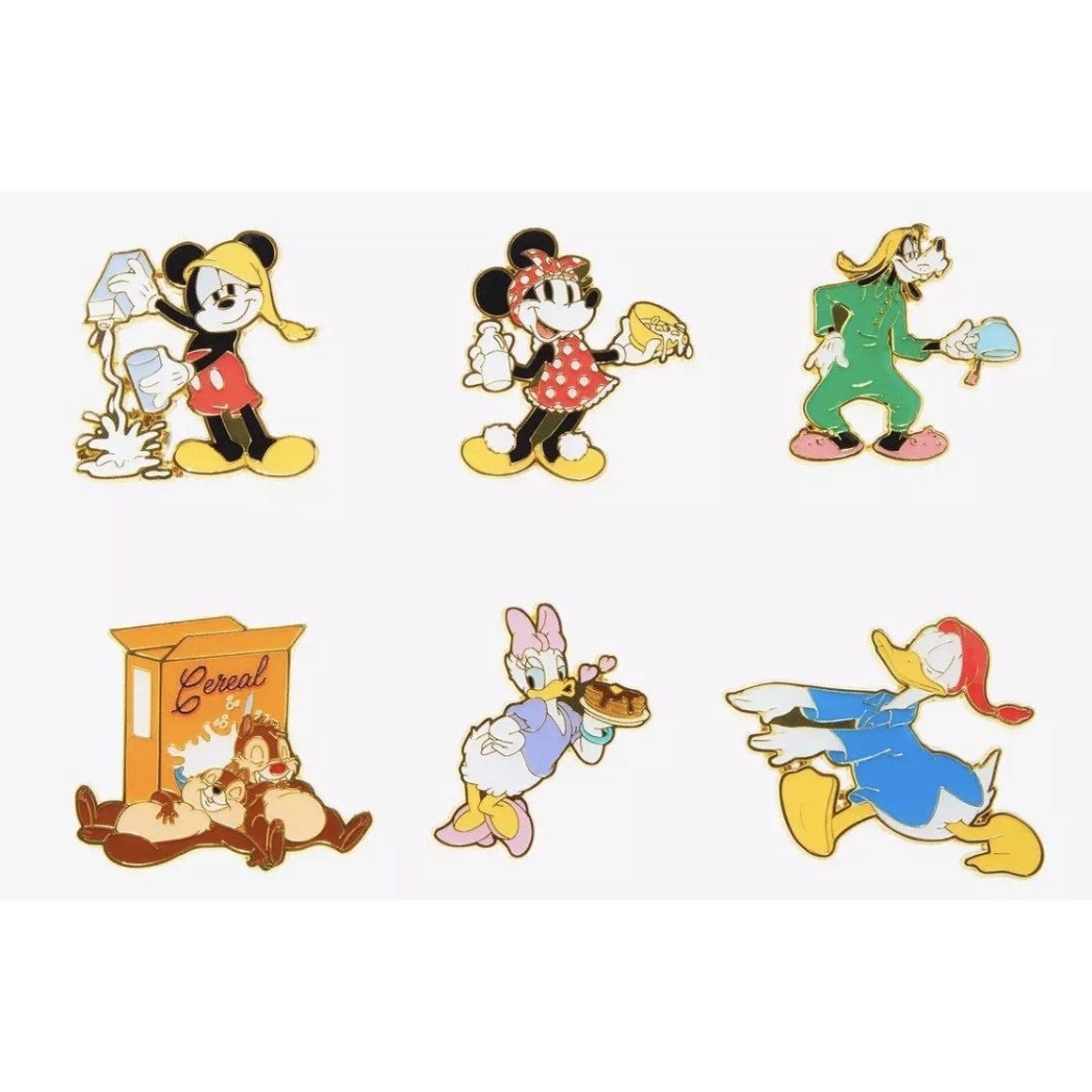 Loungefly Disney Mickey Mouse & Friends Breakfast Blind Box Pin Set