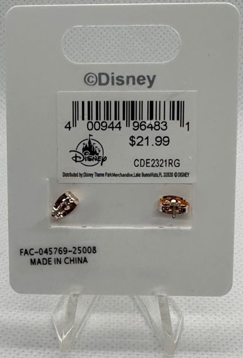 Minnie Mouse Ears Necklace and Earrings