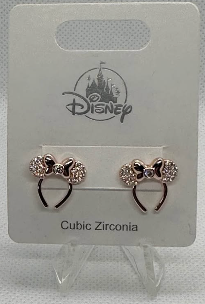 Minnie Mouse Ears Necklace and Earrings