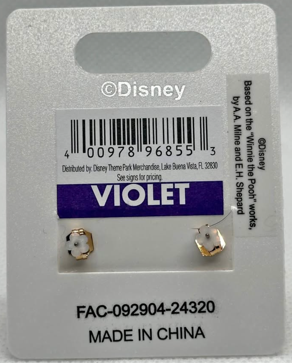 WDW Parks Pooh Bear earrings