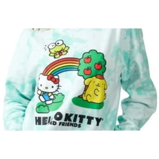 Green Tie-dye Hello Kitty & Friends Sweatshirt - Size XL