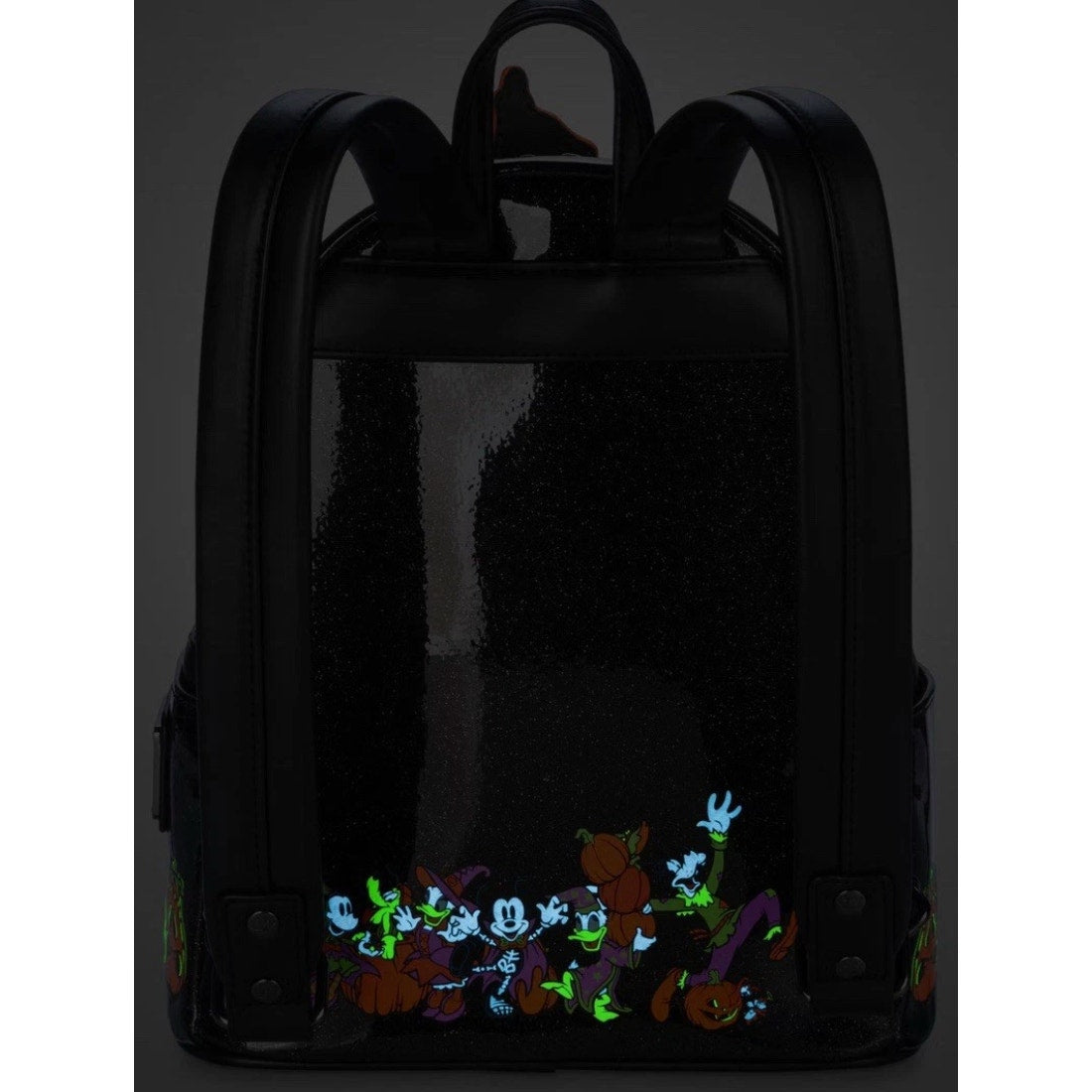 NWT Disney Parks/Loungefly Mickey & Frnds Halloween Haunted Castle Bkpack GITD