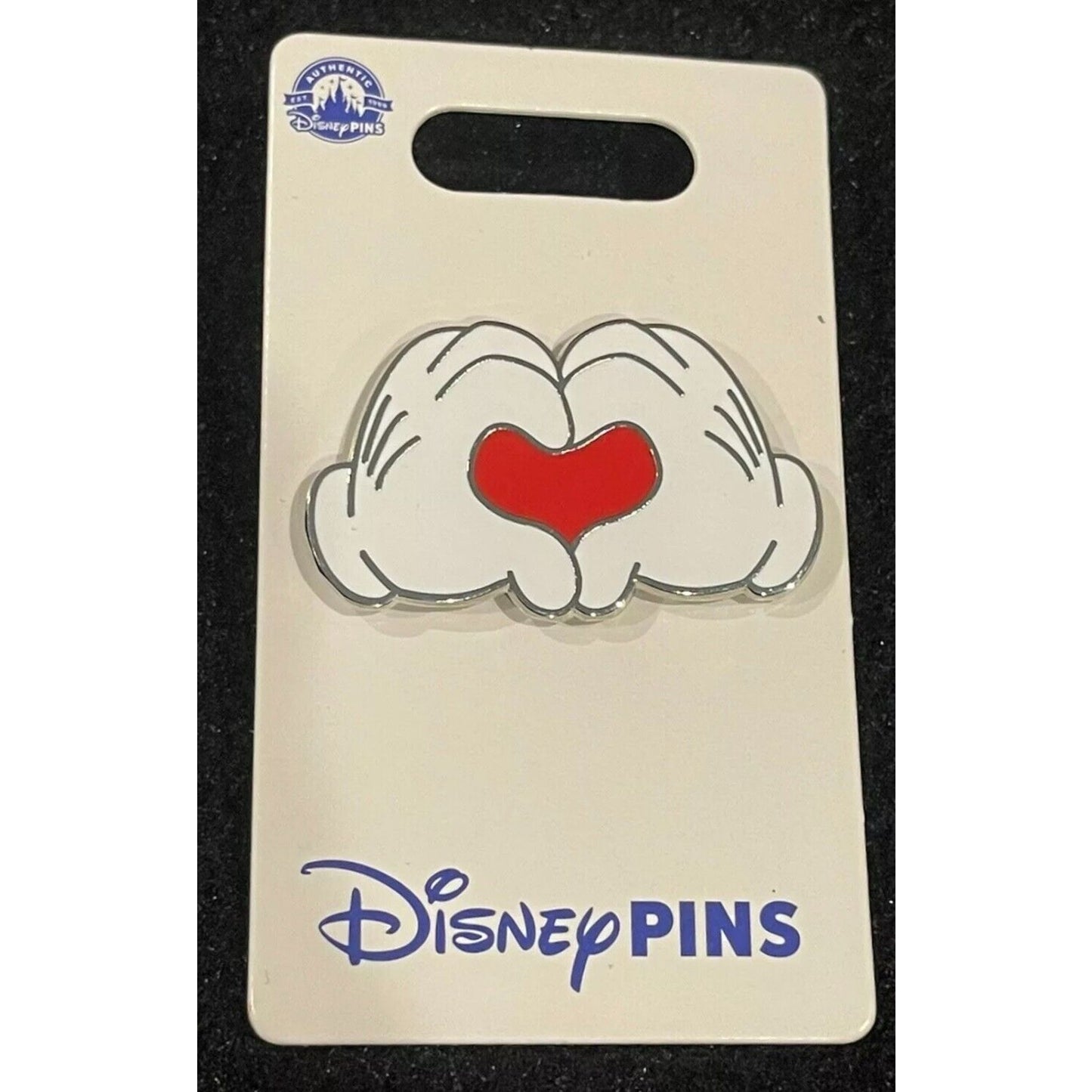 Disney Parks Mickey Hands Heart 2024 Pin from Disney Pins Collection