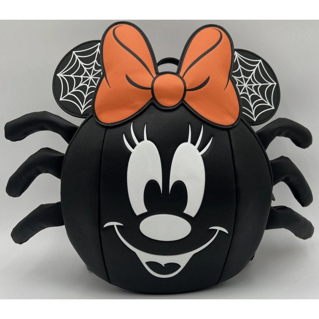 NWT Disney Parks x Loungefly Hard Tag Minnie Mouse Spider Mini-Backpack GITD