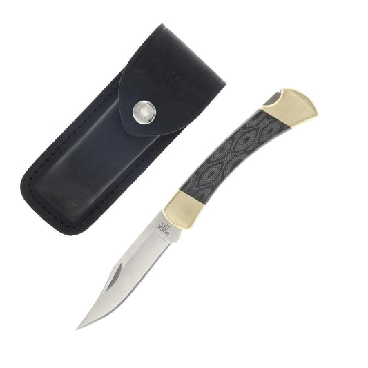 Exclusive Buck 110 Folding Hunter Magnacut w/ Python Micarta Scales and Sheath